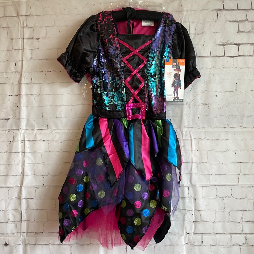 Sequin Witch Costume size Large (10-12) NWT!